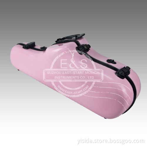 Pink Fiberglass Alto Saxophone Case